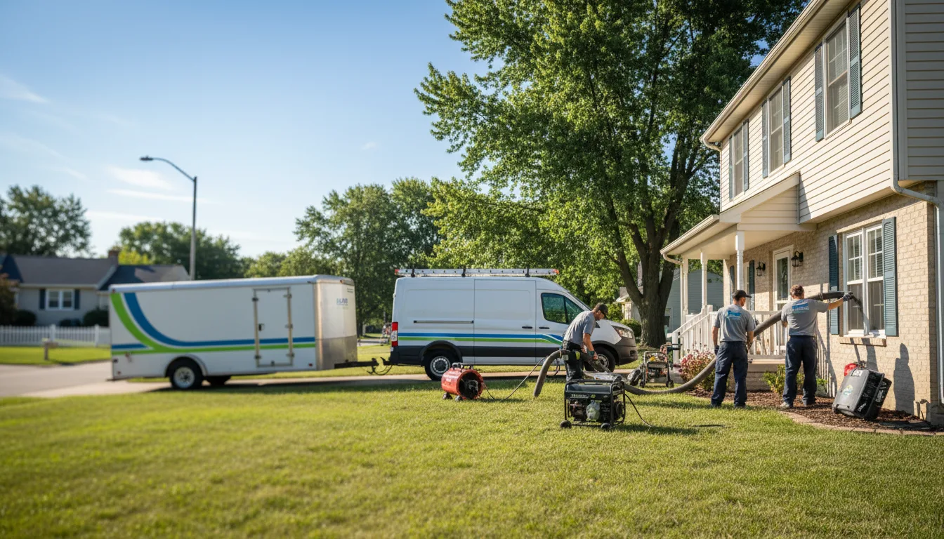 Flooded Basement Restoration And Cleanup With Repair in Eaton, IN near me